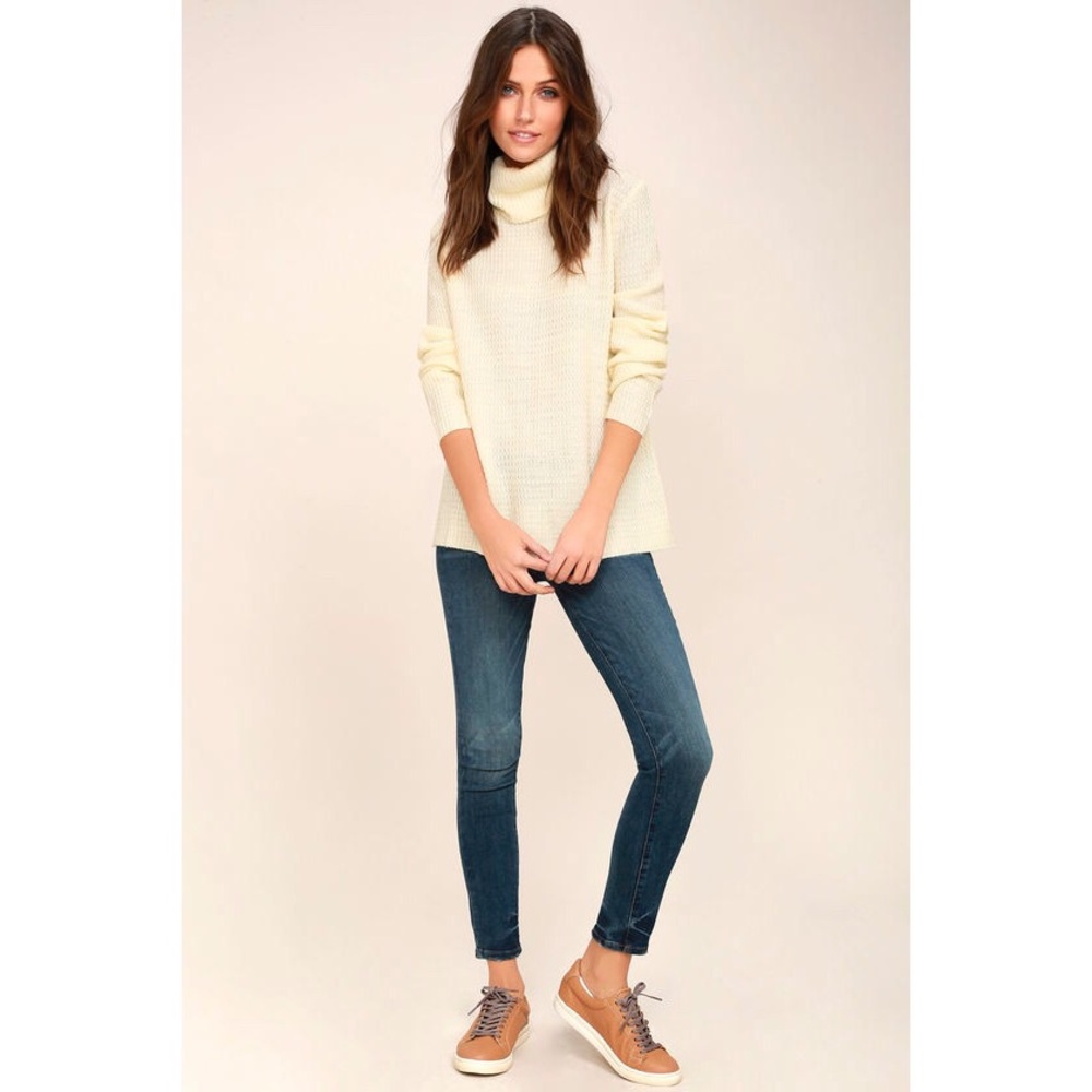 Sweet Salutation Cream Turtleneck Sweater - Picture 2 of 4